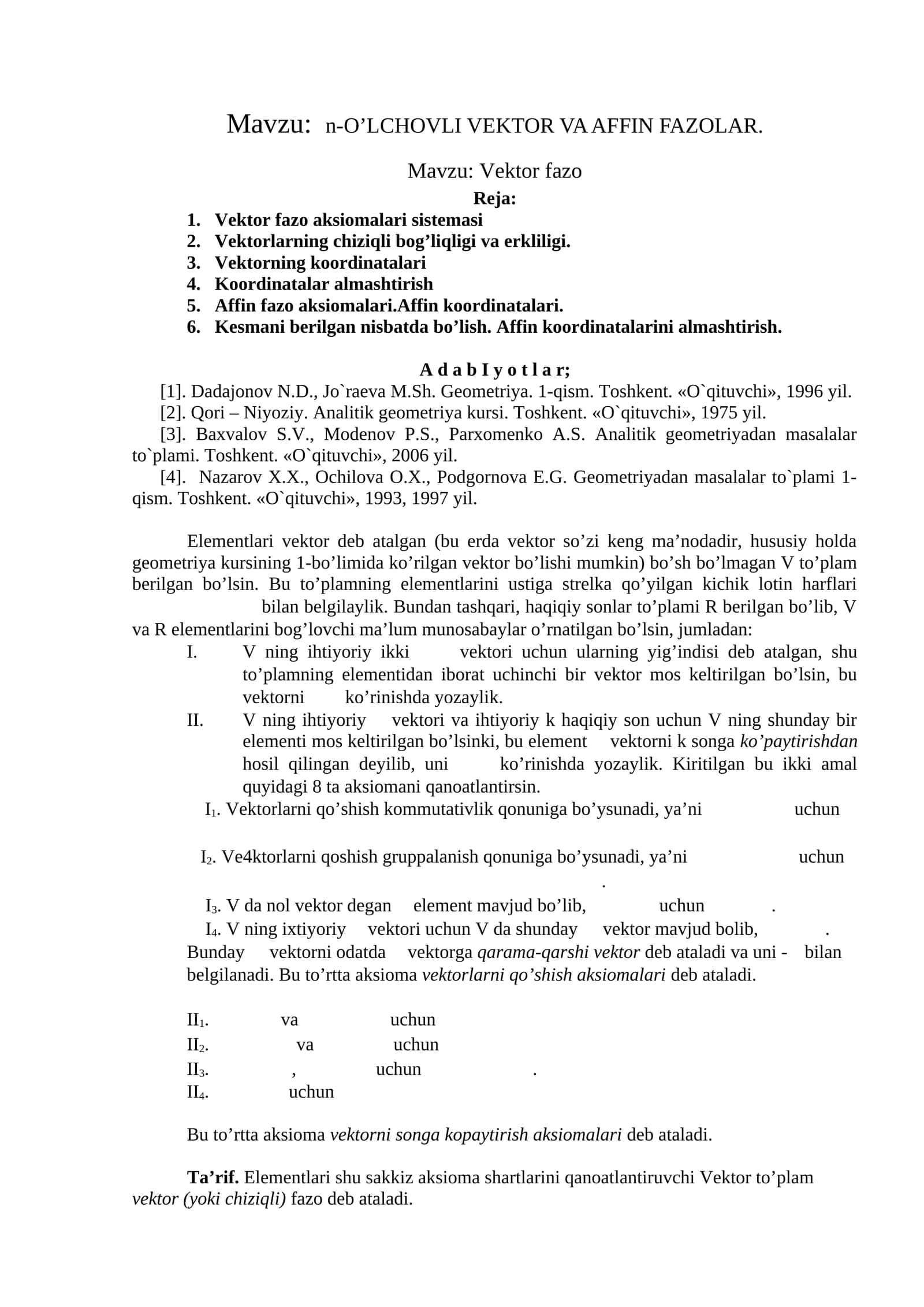 Vektor fazo