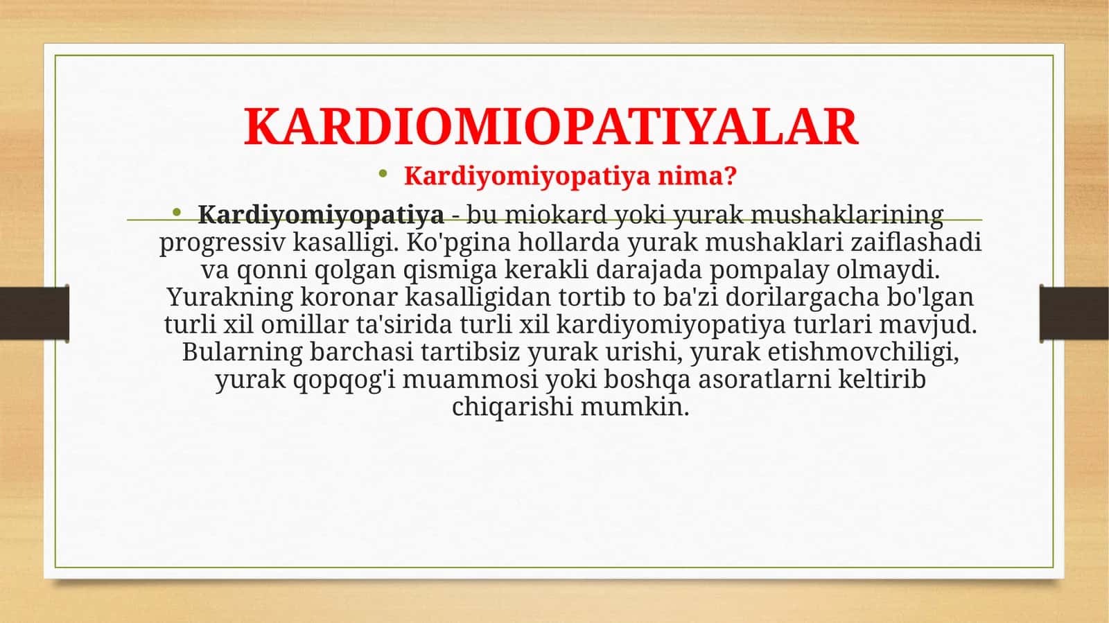 KARDIOMIOPATIYALAR