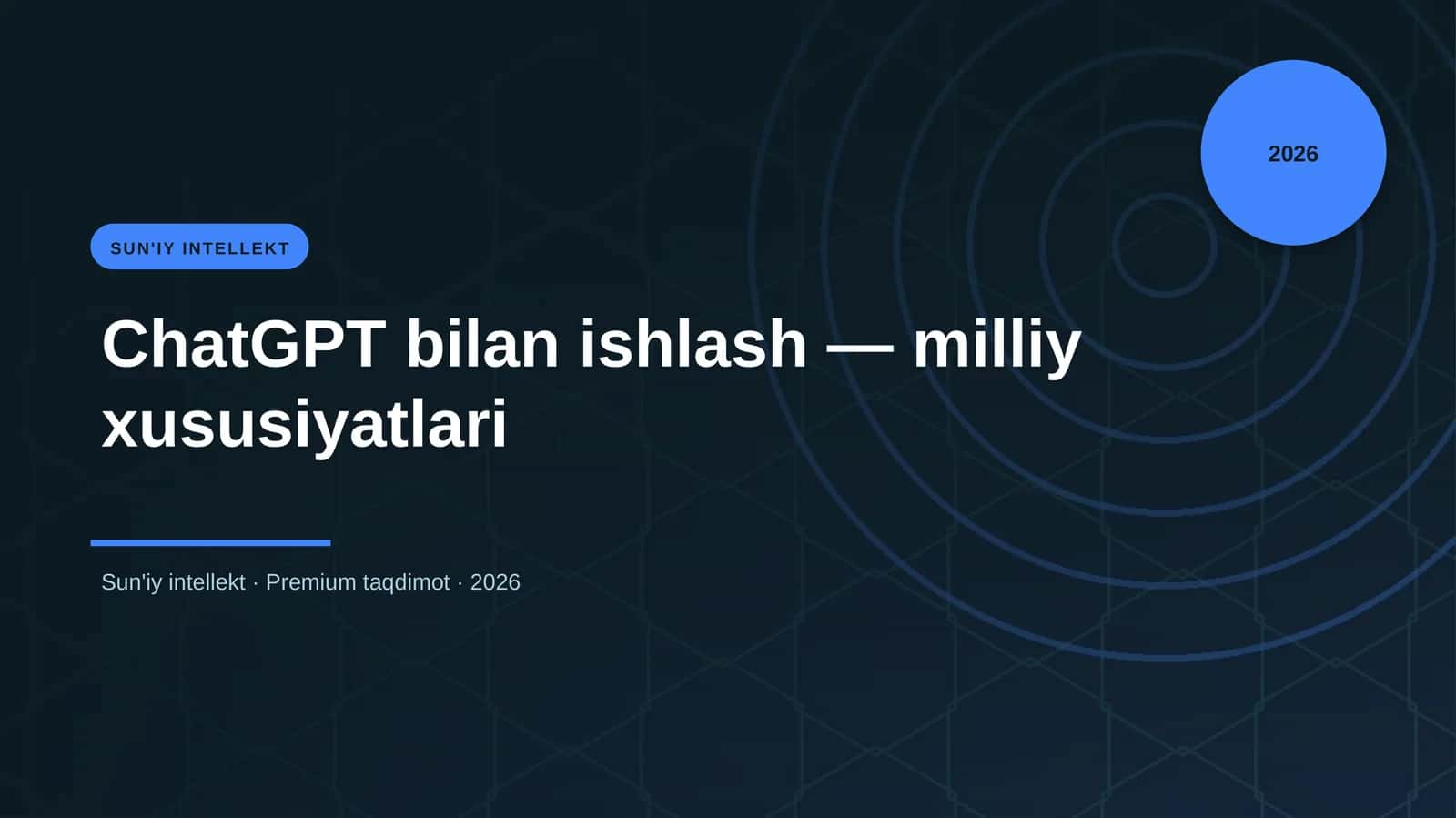 ChatGPT bilan ishlash — milliy xususiyatlari