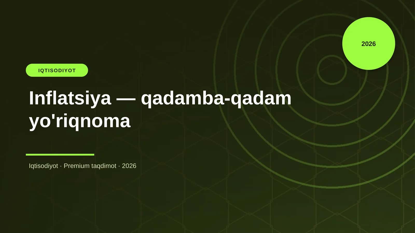 Inflatsiya — qadamba-qadam yo'riqnoma