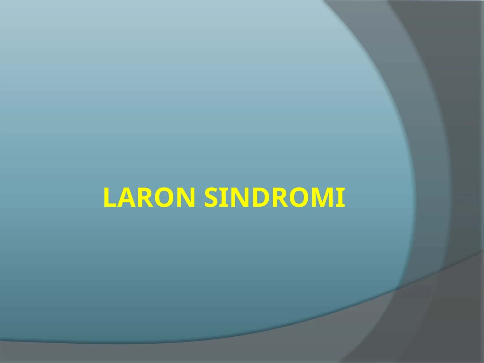 Laron sindromi