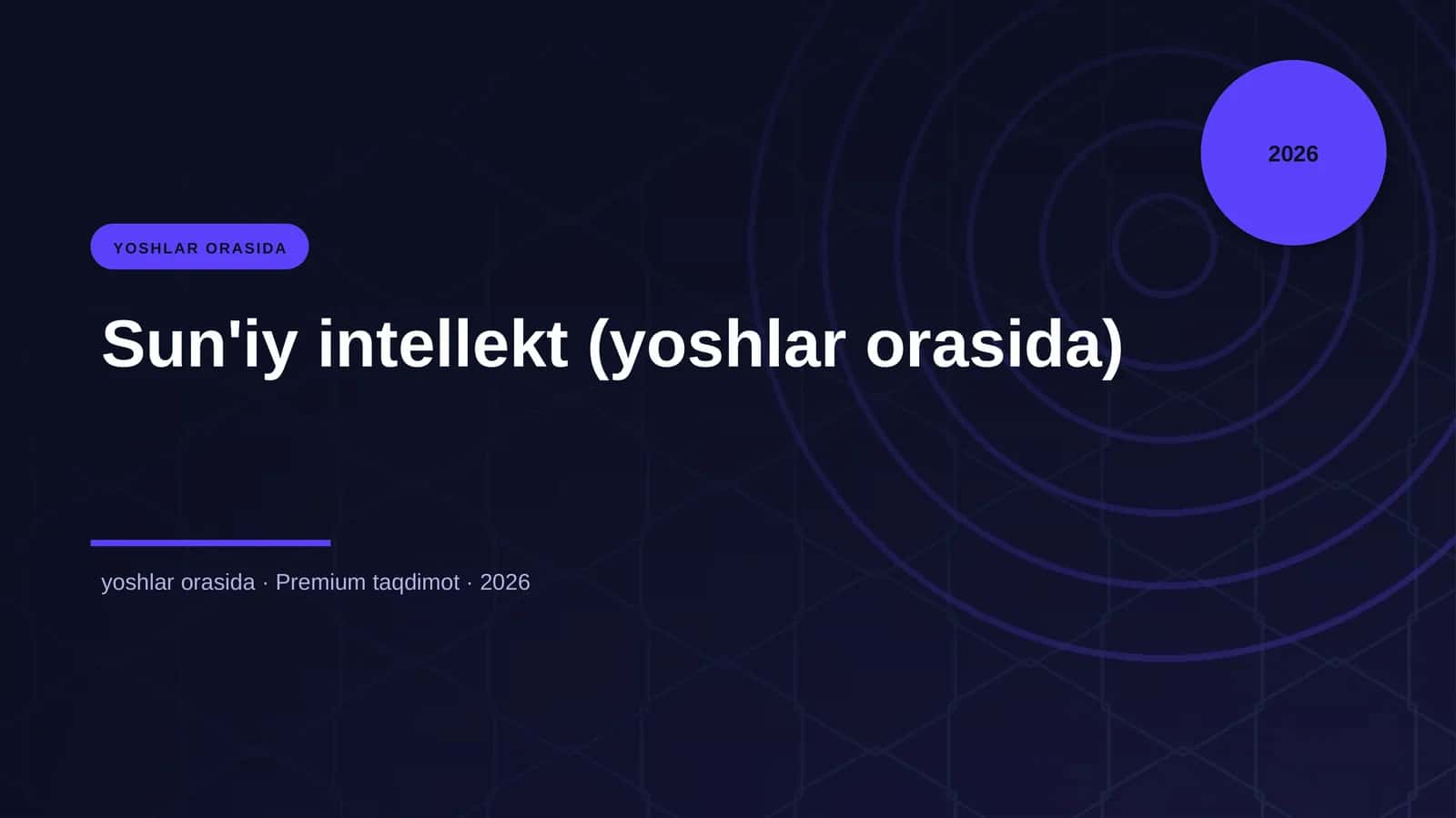 Sun'iy intellekt (yoshlar orasida)