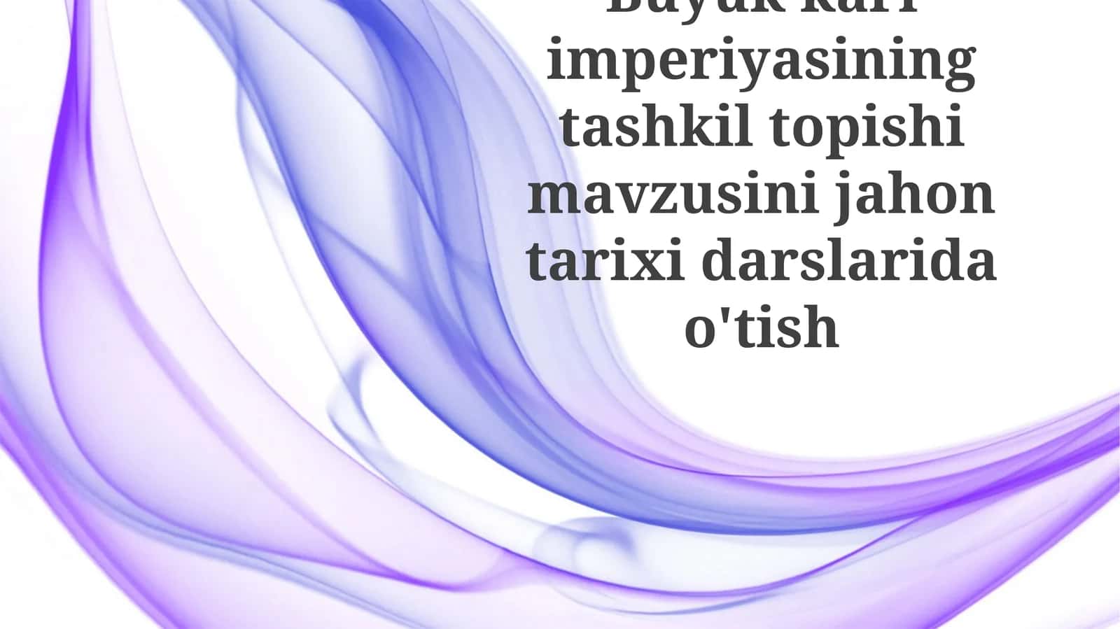 Buyuk Karl imperiyasining tashkil topishi
