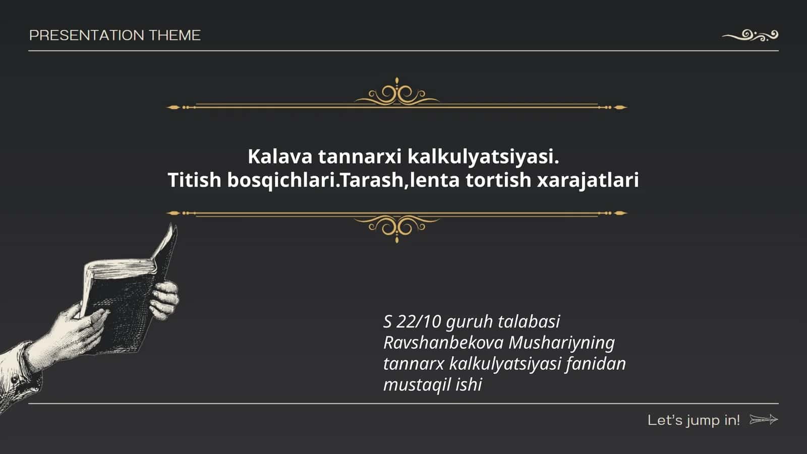 Kalava tannarxi kalkulyatsiyasi