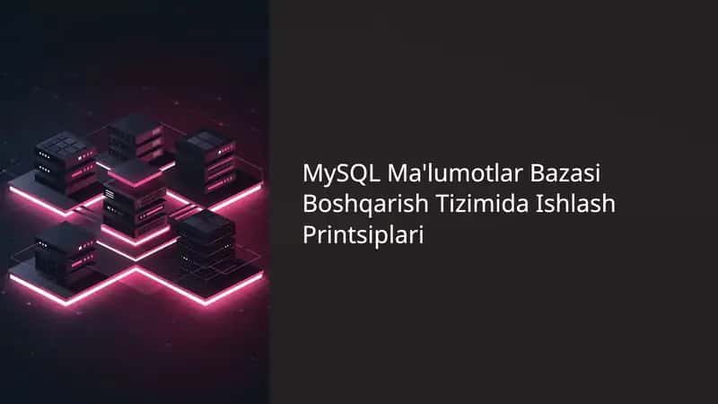 MySQL Ma'lumotlar Bazasi