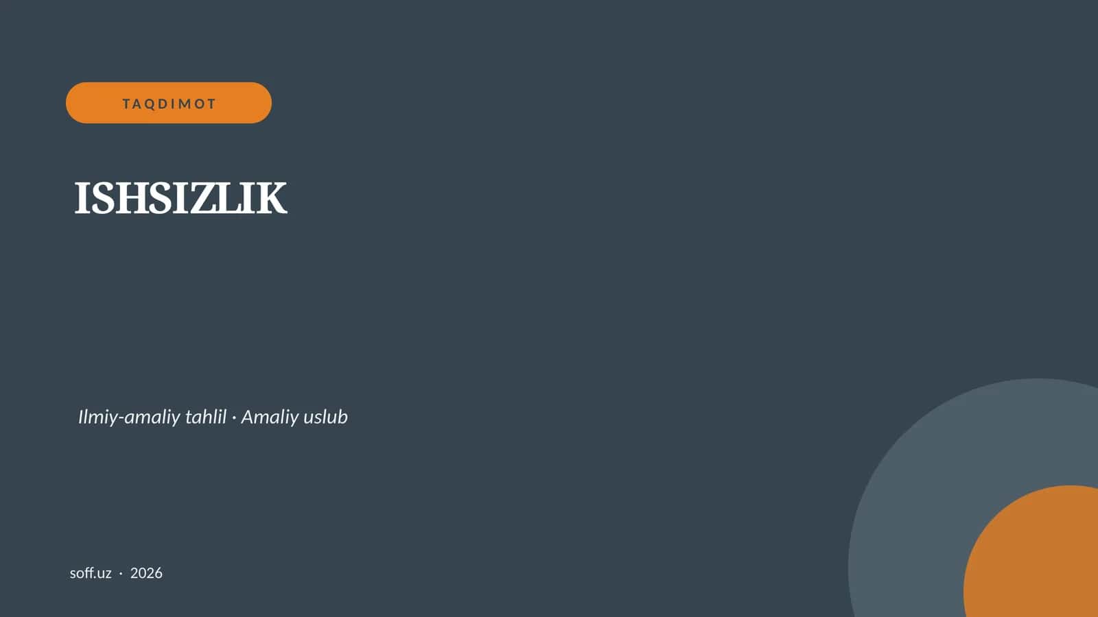 ISHSIZLIK