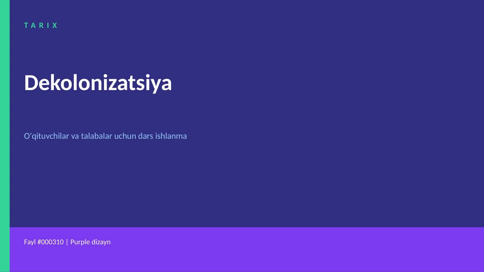 Dekolonizatsiya