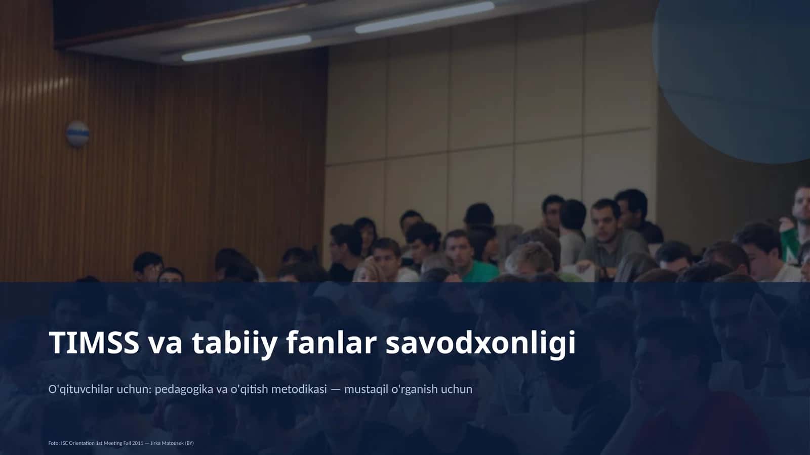 TIMSS va tabiiy fanlar savodxonligi