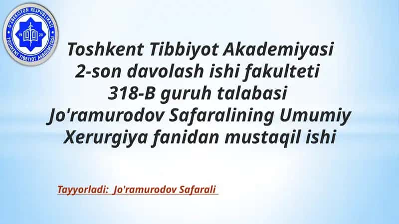 Umumiy Xerurgiya