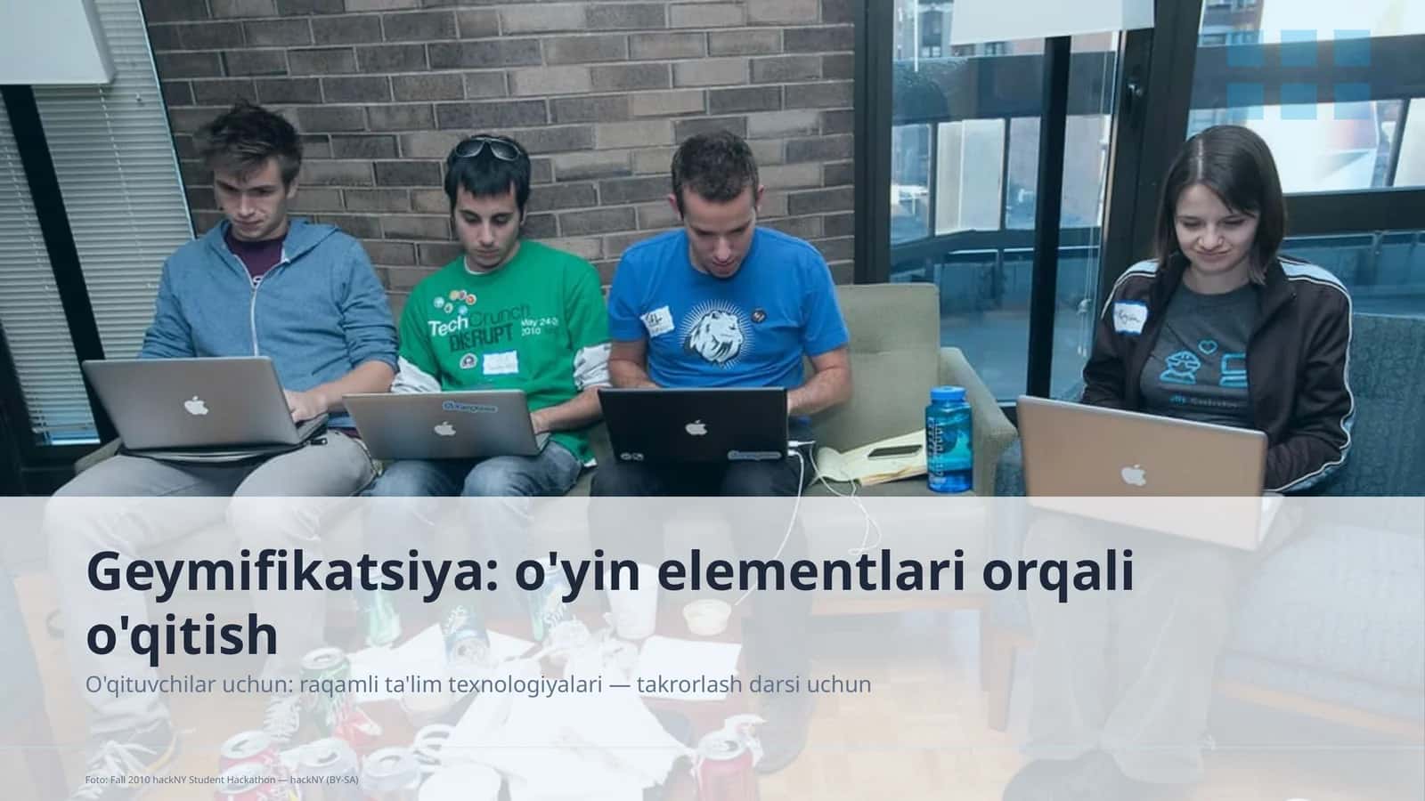 Geymifikatsiya: o'yin elementlari orqali o'qitish