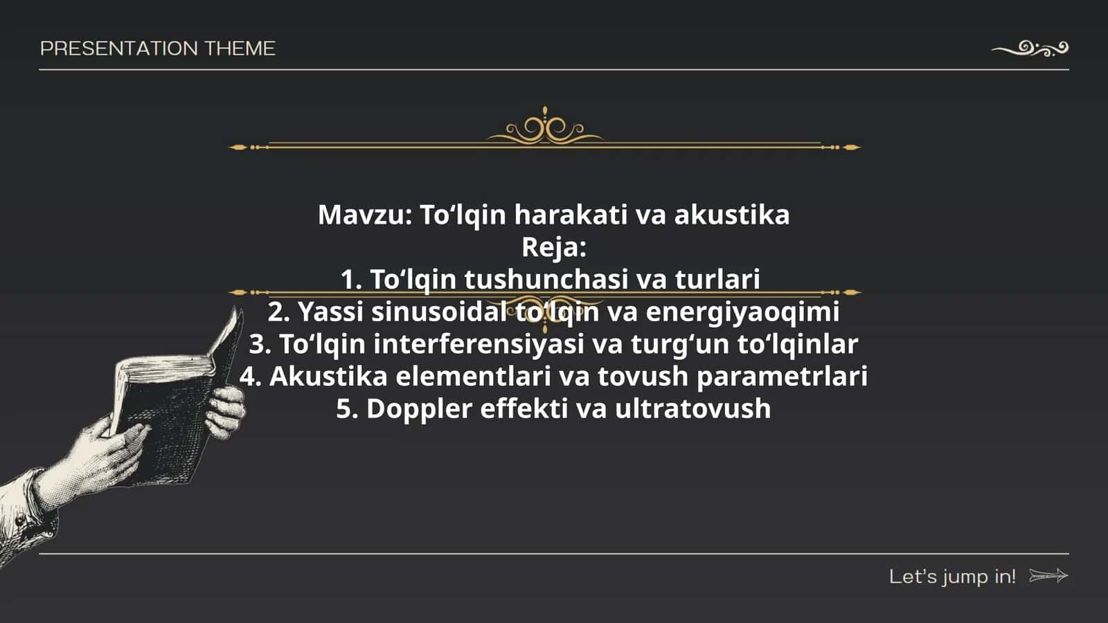Toʻlqin harakati va akustika