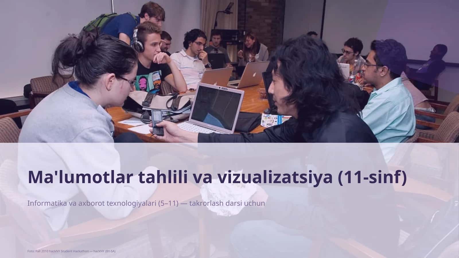 Ma'lumotlar tahlili va vizualizatsiya (11-sinf)