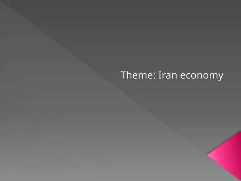 Iran economy
