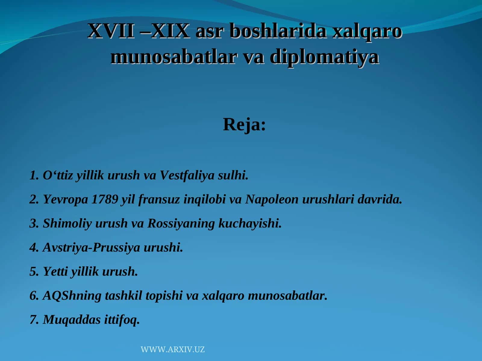 O‘ttiz yillik urush va Vestfaliya sulhi