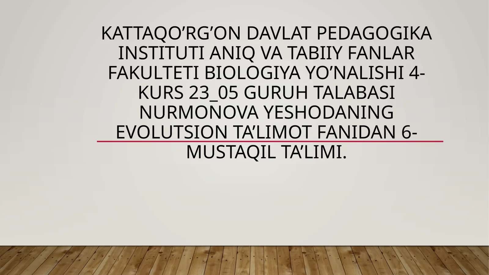 Biologikprogressvaregress:aramorfoz,idioadaptatsiyavaumumiydegeneratsiya