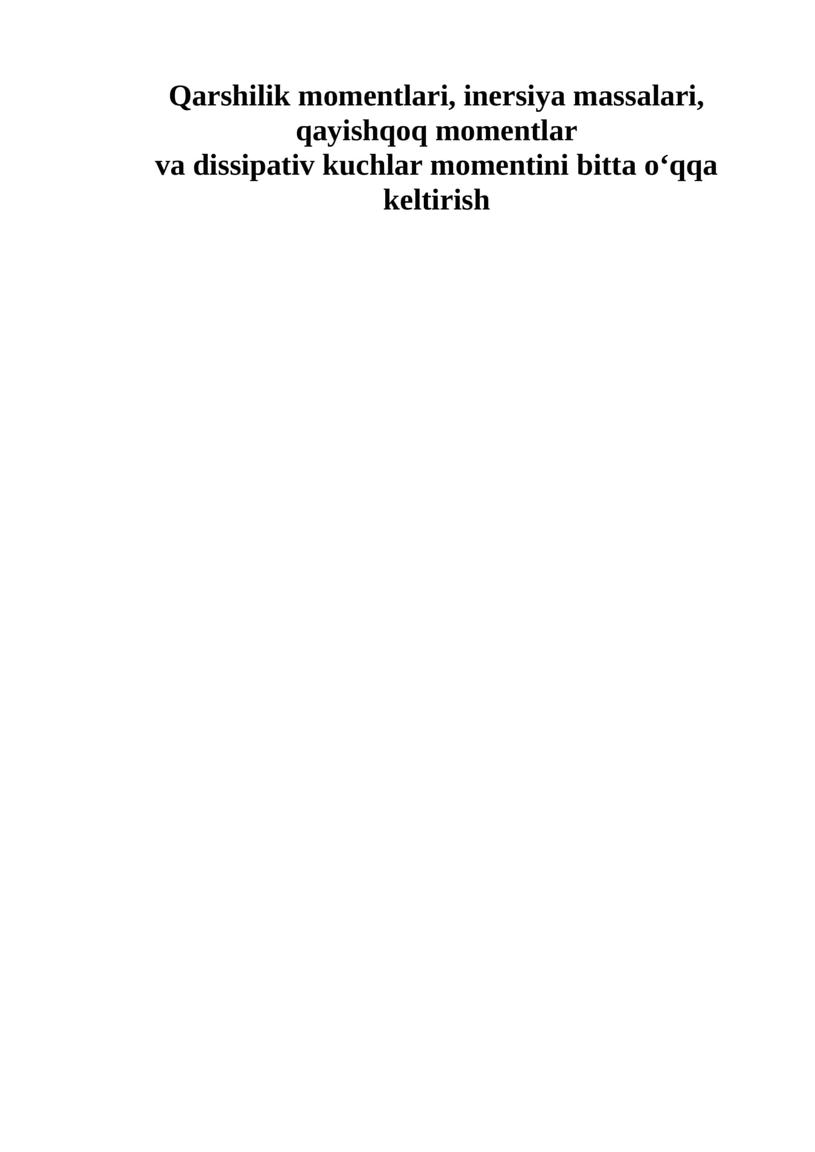 Elektr yuritmaning rivojlanish tendensiyasi