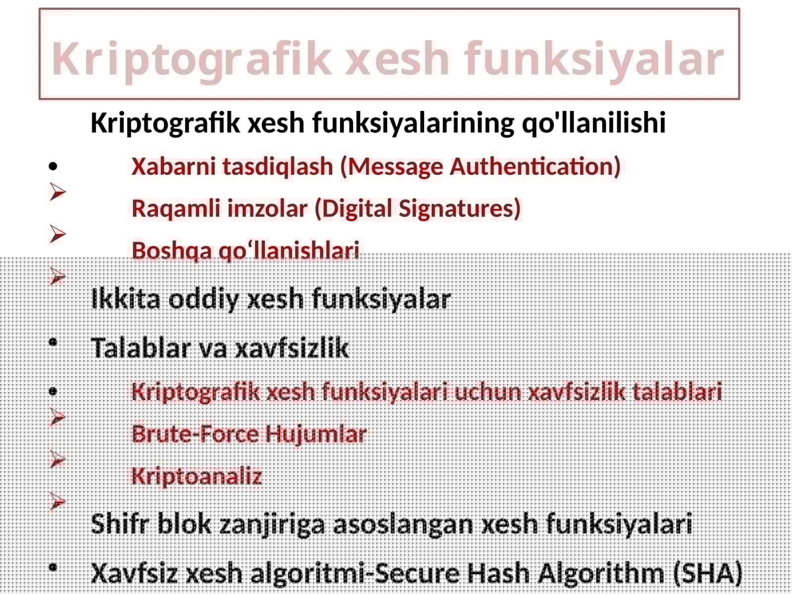 Kriptografik xesh funksiyalari