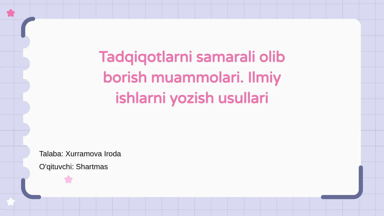 Ilmiy ishlarni yozish usullari