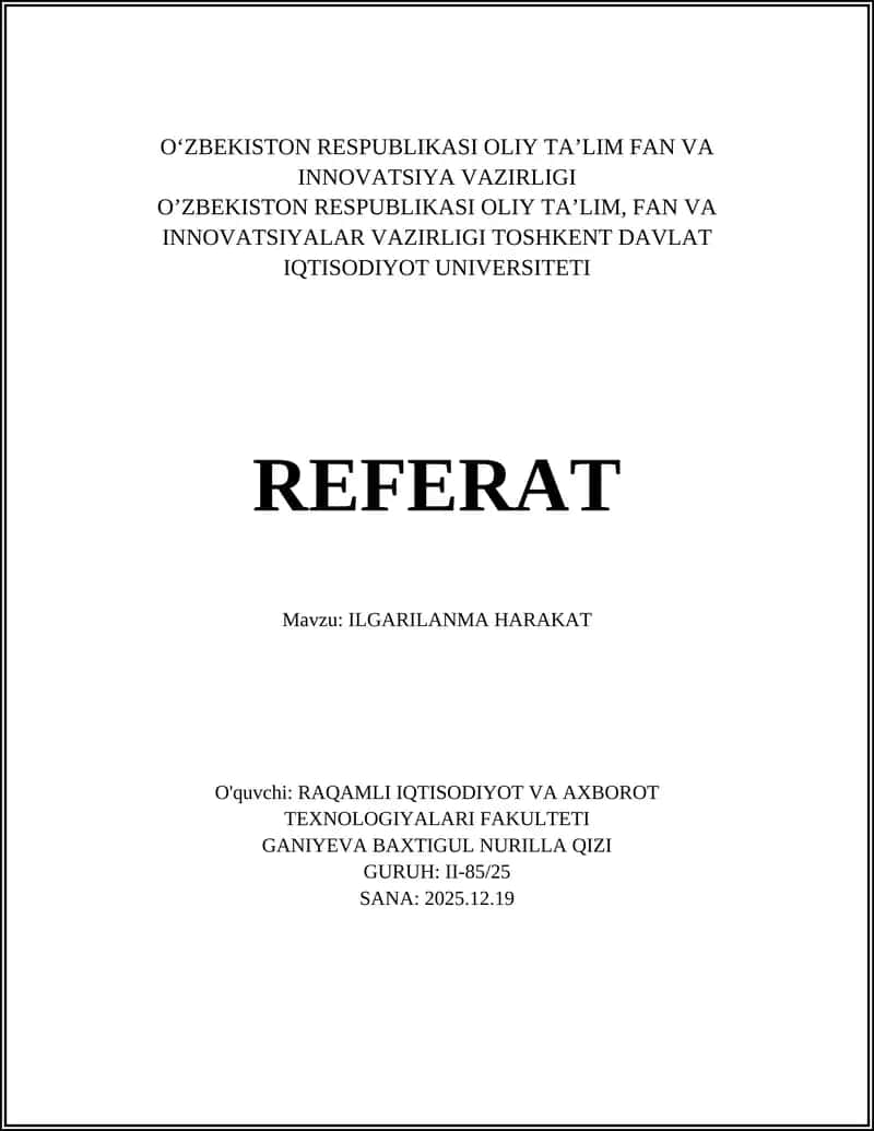 ILGARILANMA HARAKAT