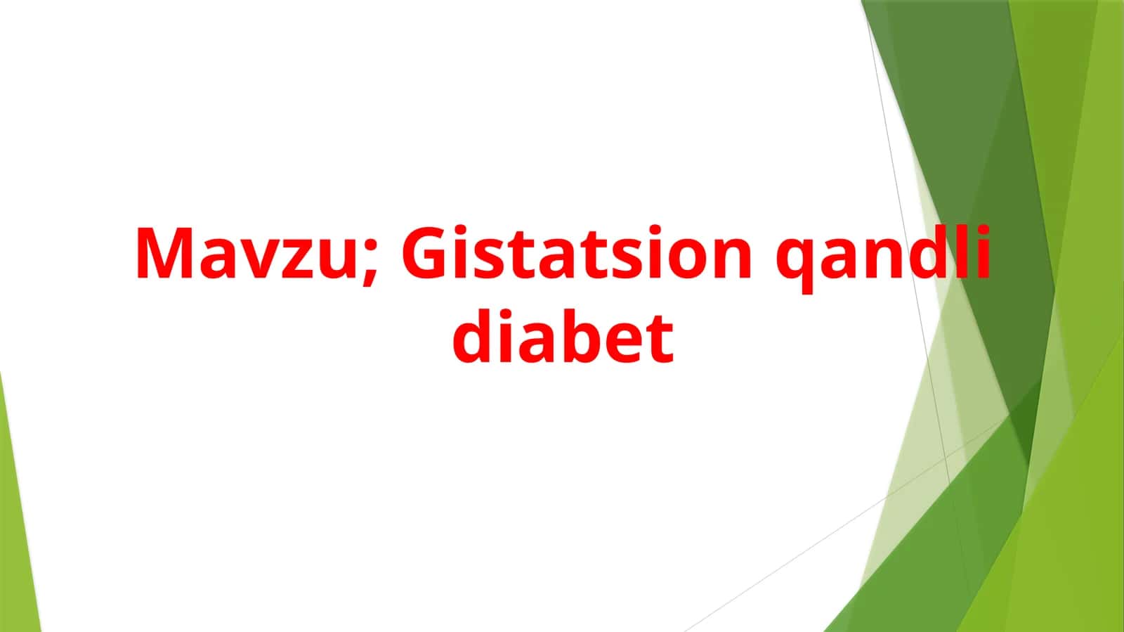 Gestatsionqandlidiabet