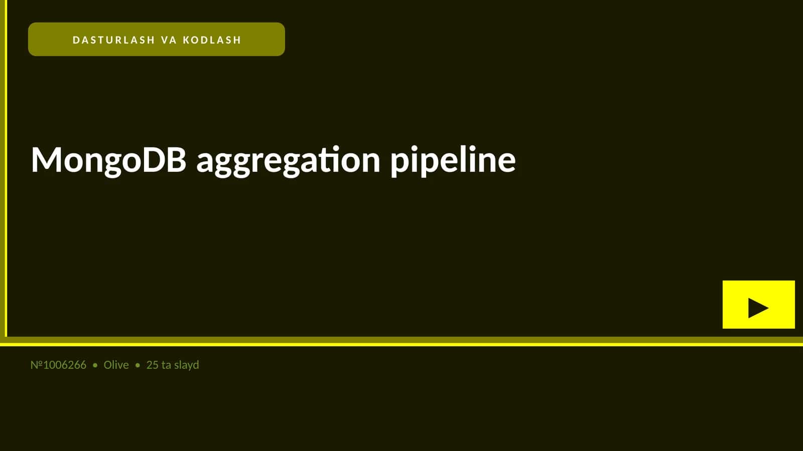 MongoDB aggregation pipeline