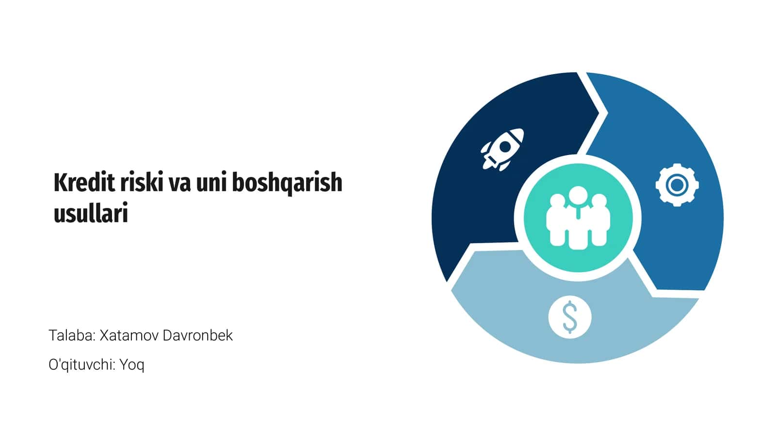 Kredit riski va uni boshqarish usullari
