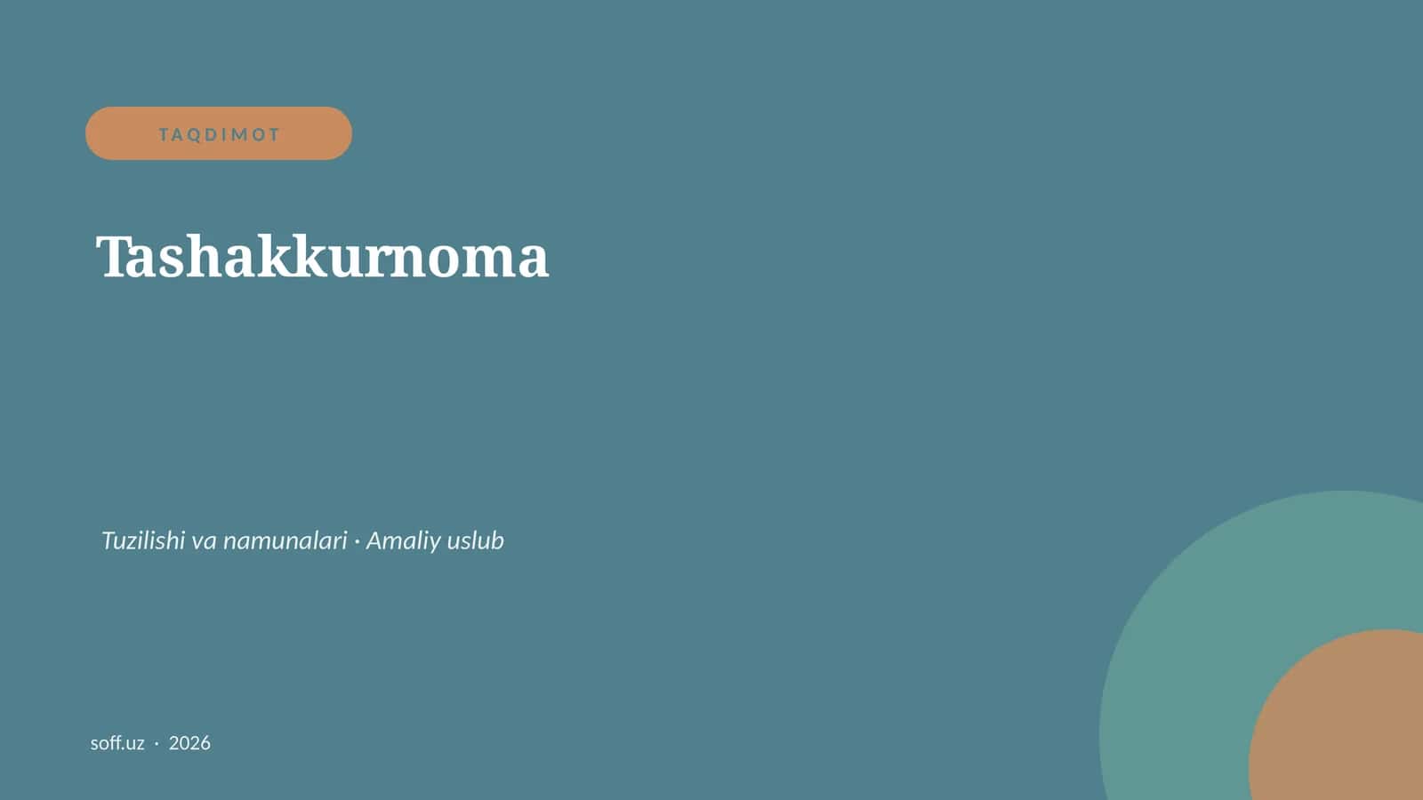Tashakkurnoma