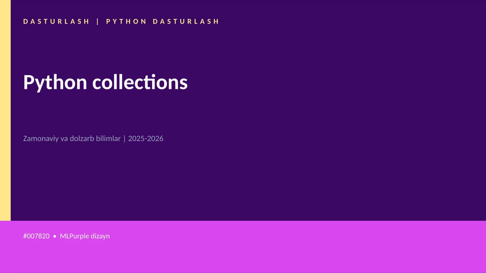 Python collections
