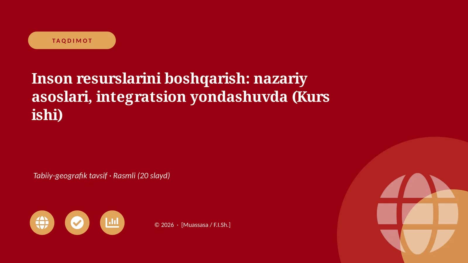 Inson resurslarini boshqarish: nazariy asoslari, integratsion yondashuvda (Kurs ishi)