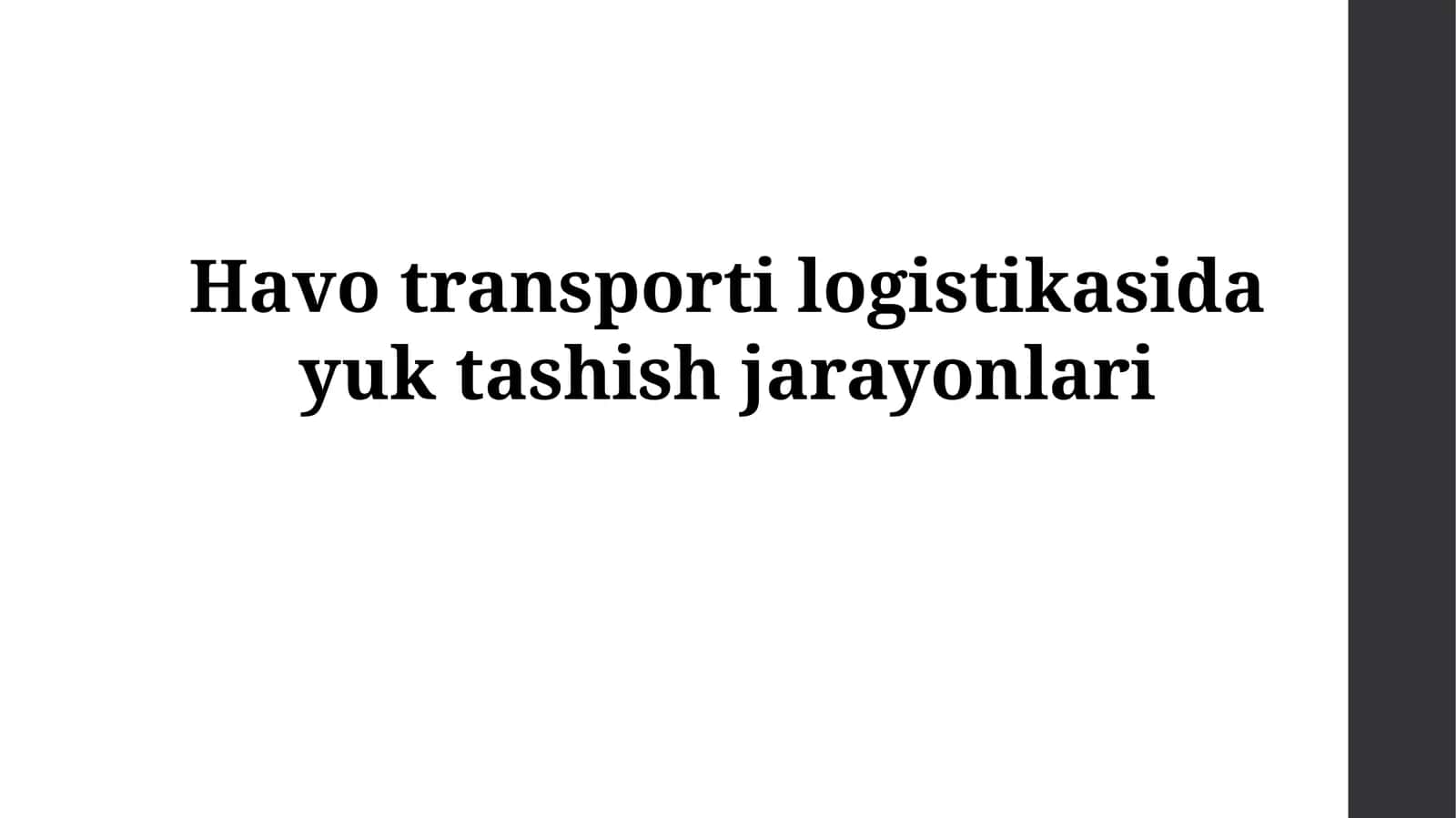 Yuk tashish zanjiri