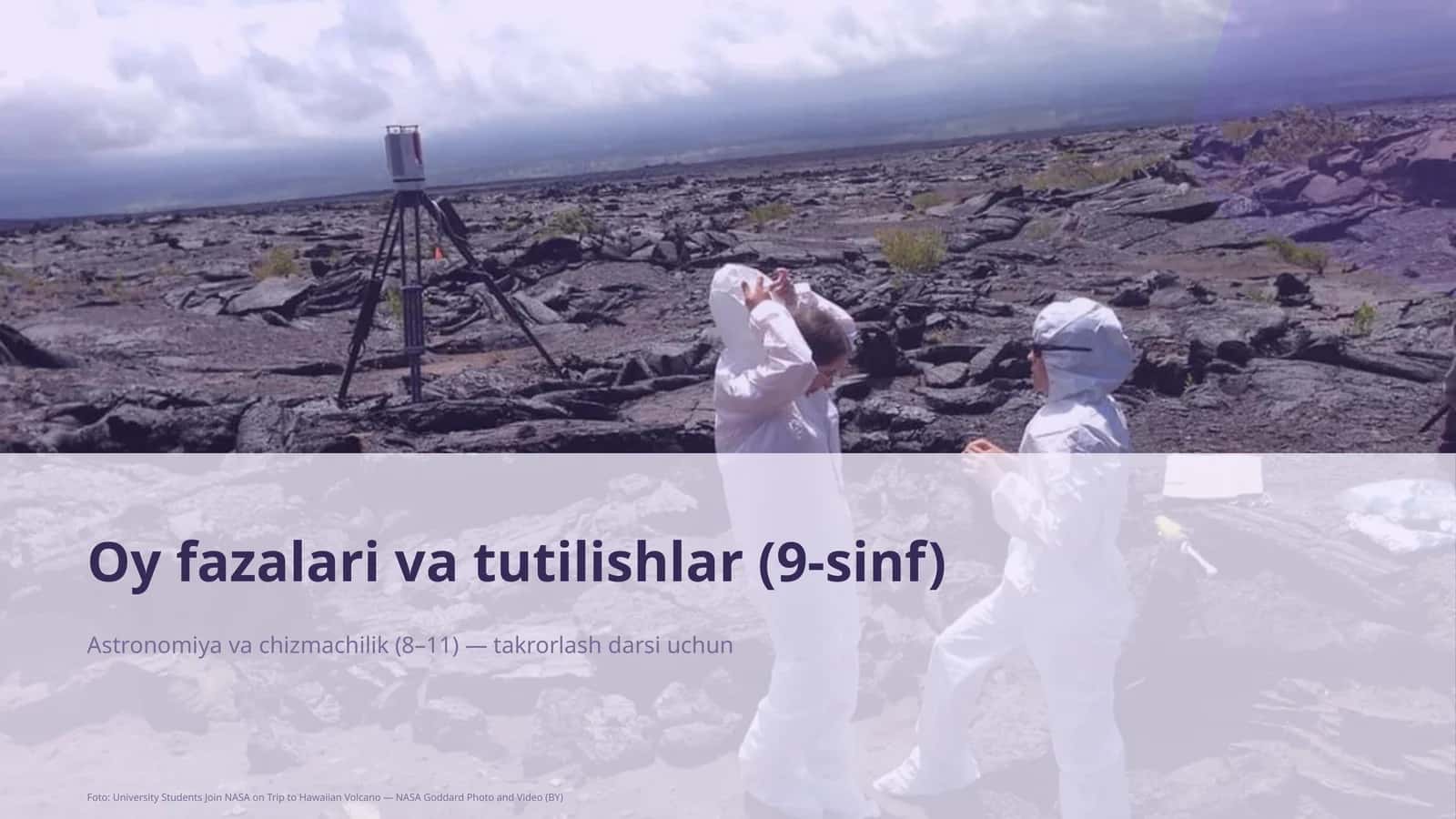 Oy fazalari va tutilishlar (9-sinf)