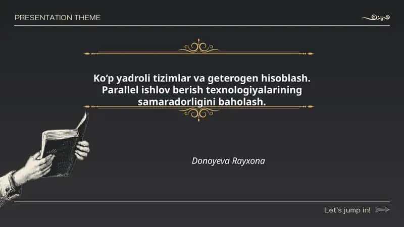 Ko‘p yadroli tizimlar va geterogen hisoblash