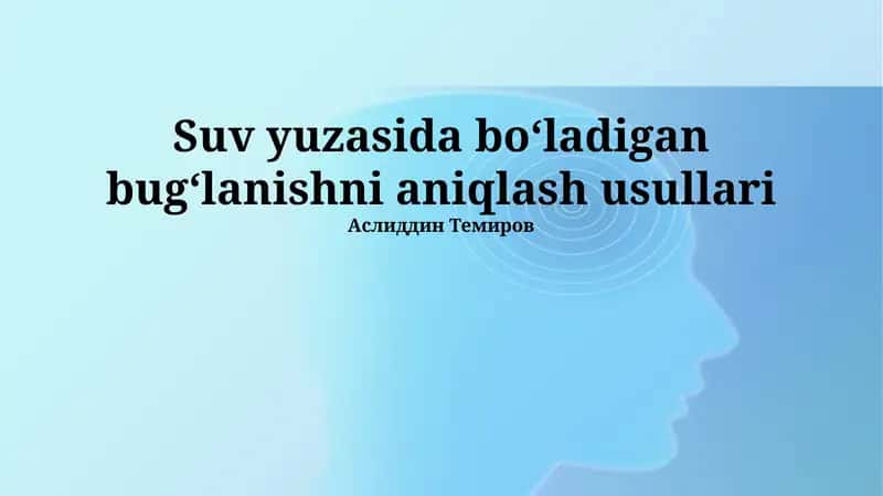 Suv balansi usuli