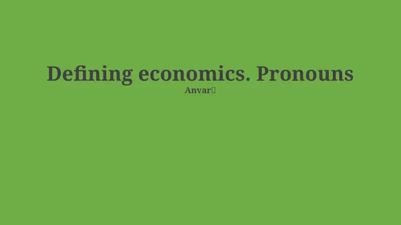 Economics: Scarcity, Systems, and Perspectives