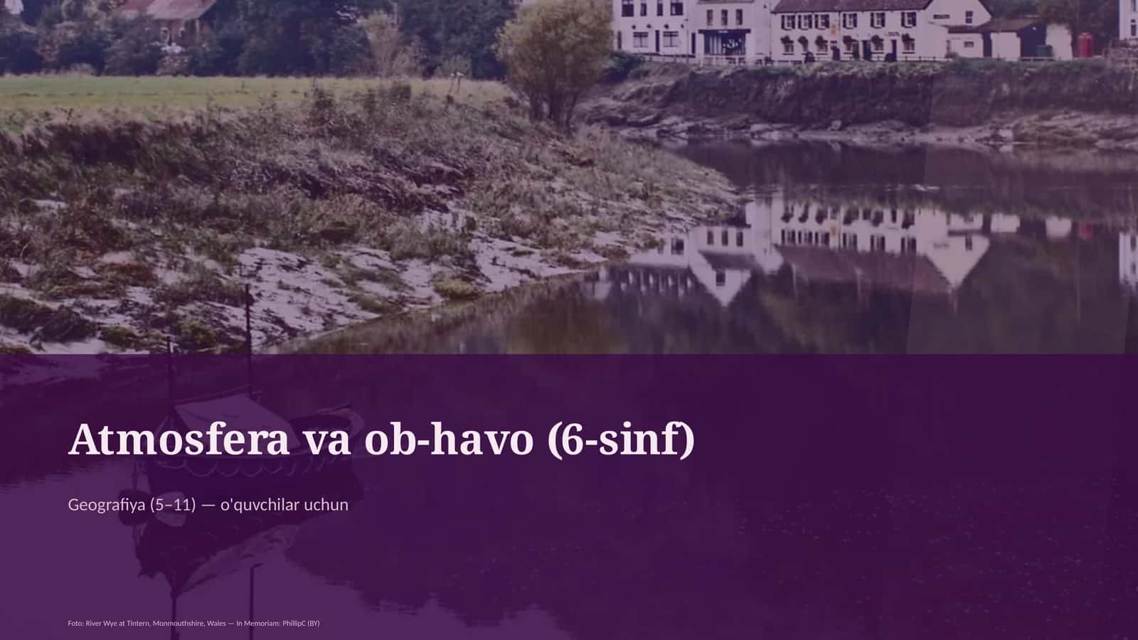 Atmosfera va ob-havo (6-sinf)