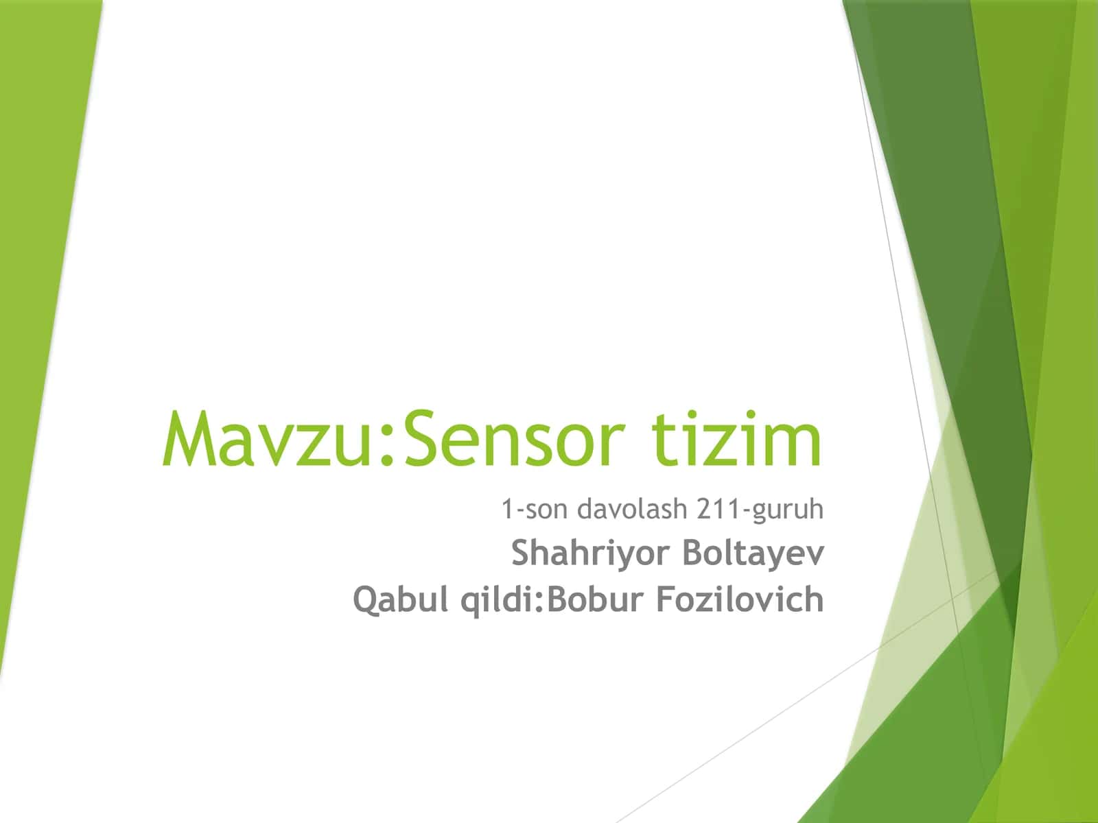 Sensortizim