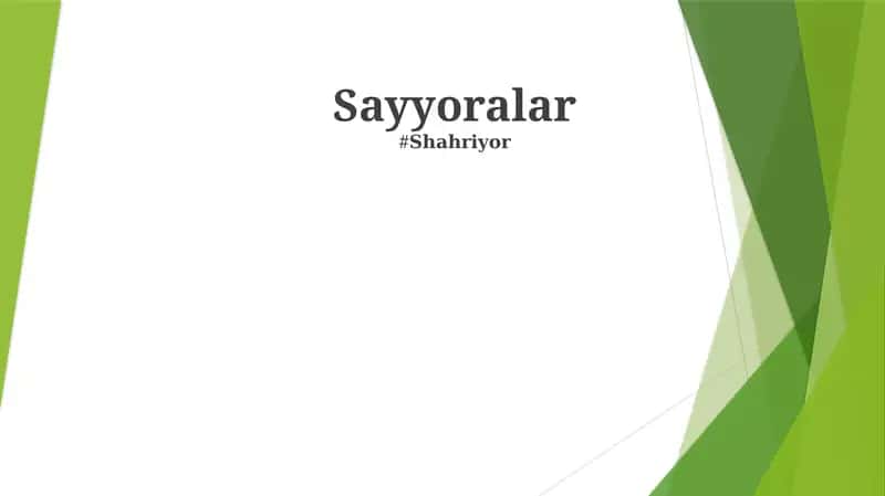 Sayyoralar
