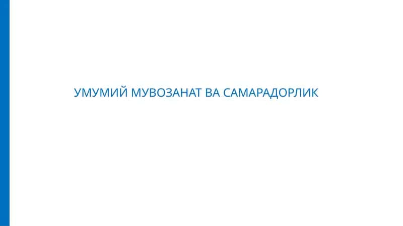 Умумий Мувозанат ва Самарадорлик