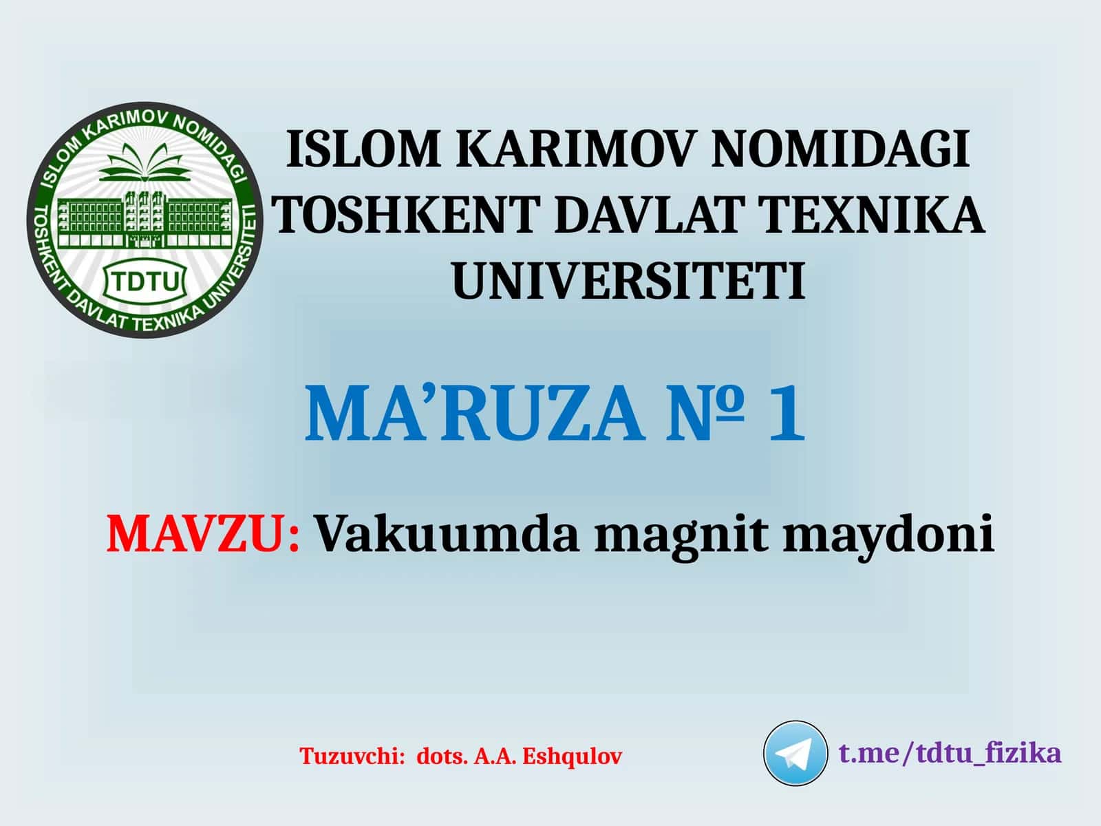 Vakuumdamagnitmaydoni