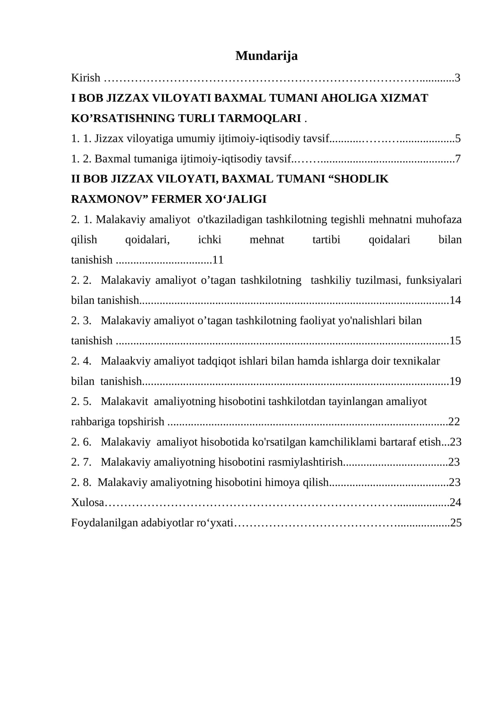 JIZZAX VILOYATI BAXMAL TUMANI AHOLIGA XIZMAT KO’RSATISHNING TURLI TARMOQLARI.docx