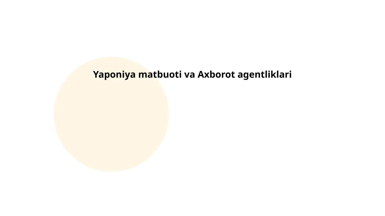 Yaponiya matbuoti va Axborot agentliklari