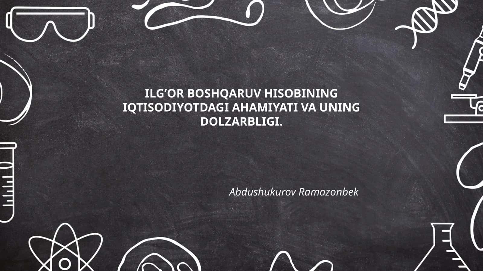 Ilg'or boshqaruv hisobi