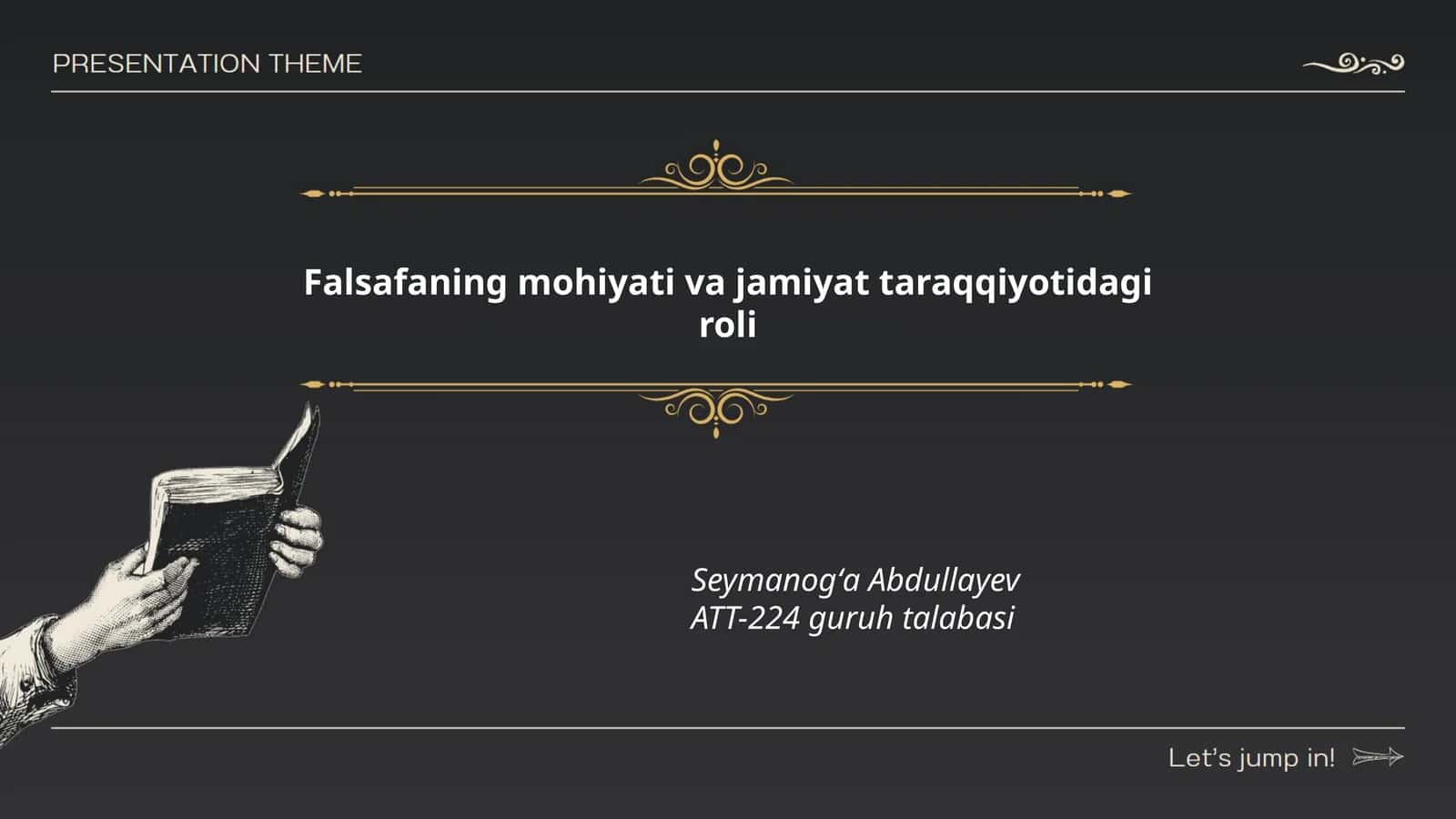 Falsafaning mohiyati va jamiyat taraqqiyotidagi roli