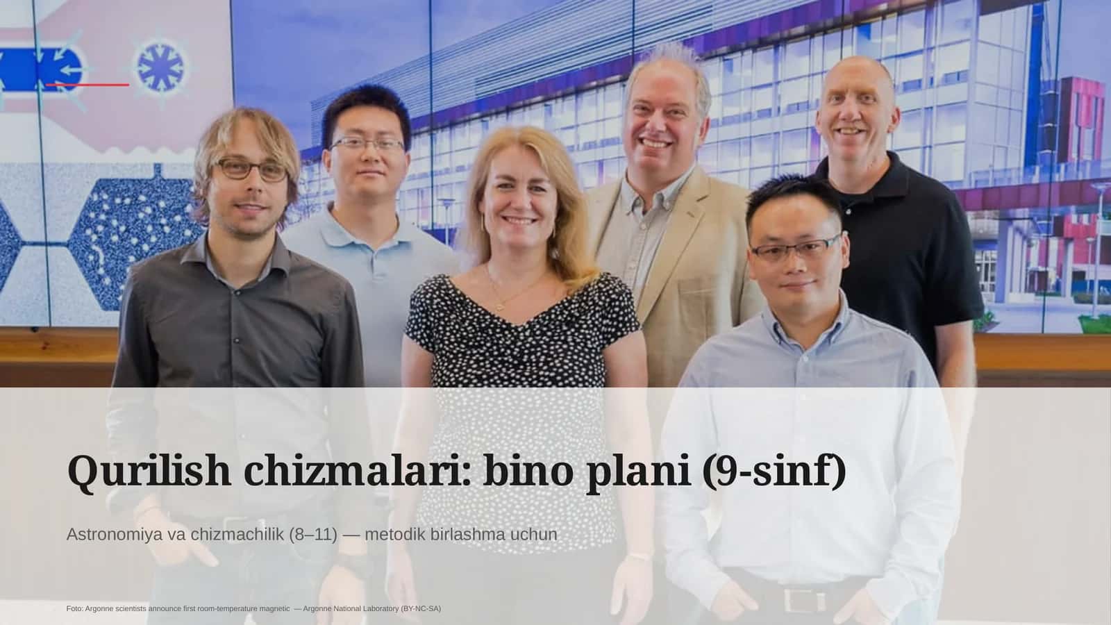 Qurilish chizmalari: bino plani (9-sinf)
