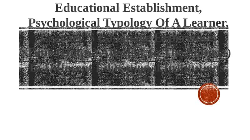Condition Of Teaching