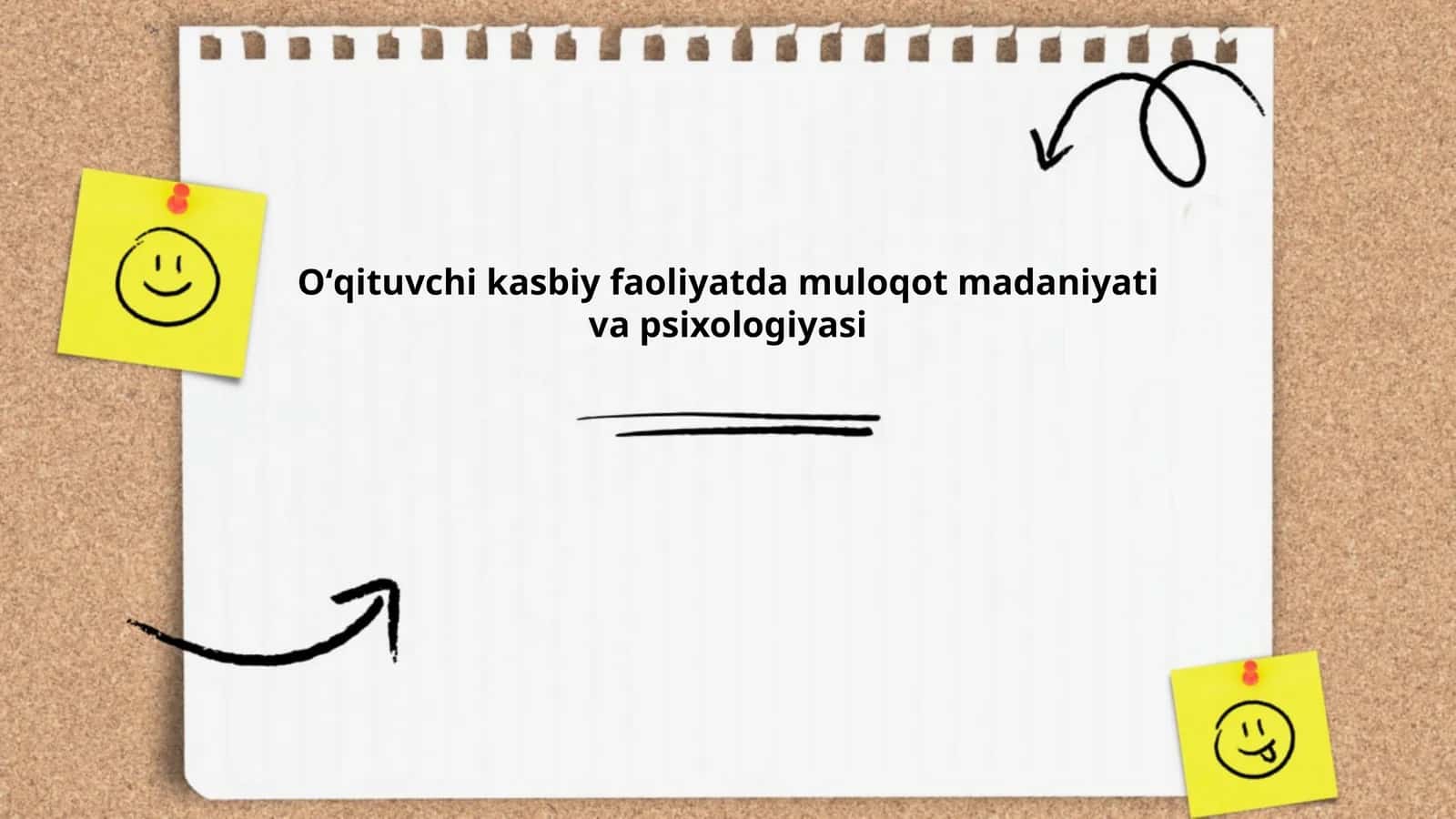 Oʻqituvchi kasbiy faoliyatda muloqot madaniyati va psixologiyasi