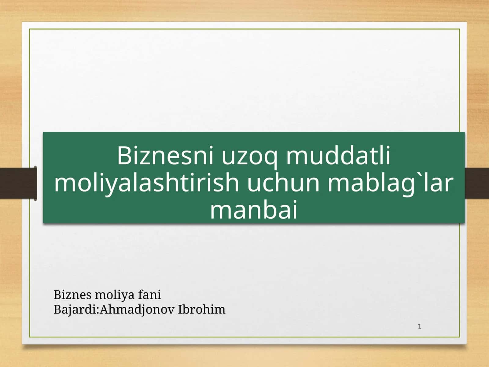 Biznesmoliyafani