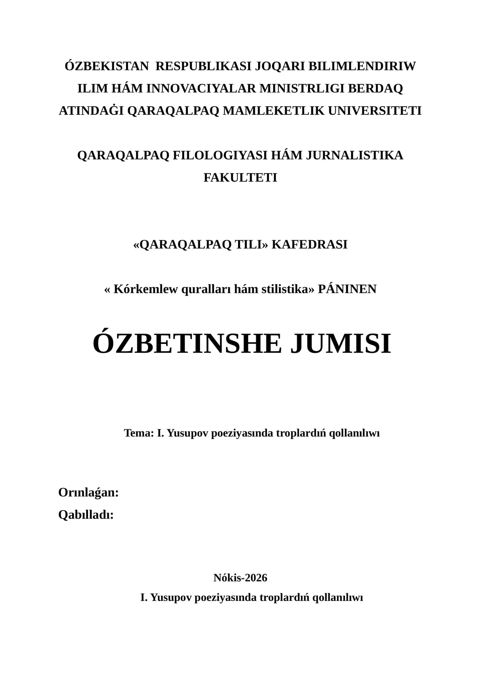 Qórkemlew quralları hám stilistika PÁNINEN