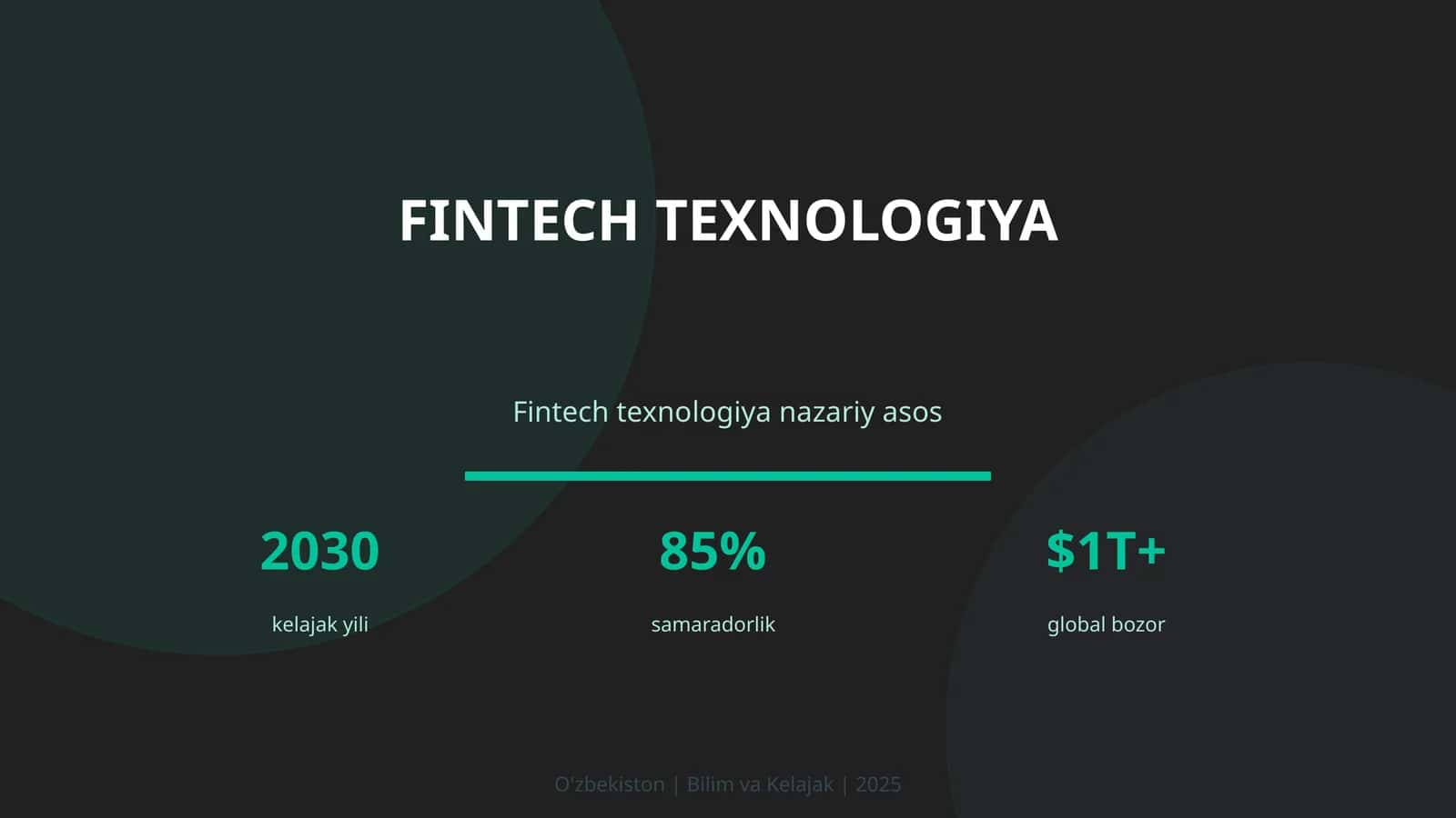 Fintech texnologiya