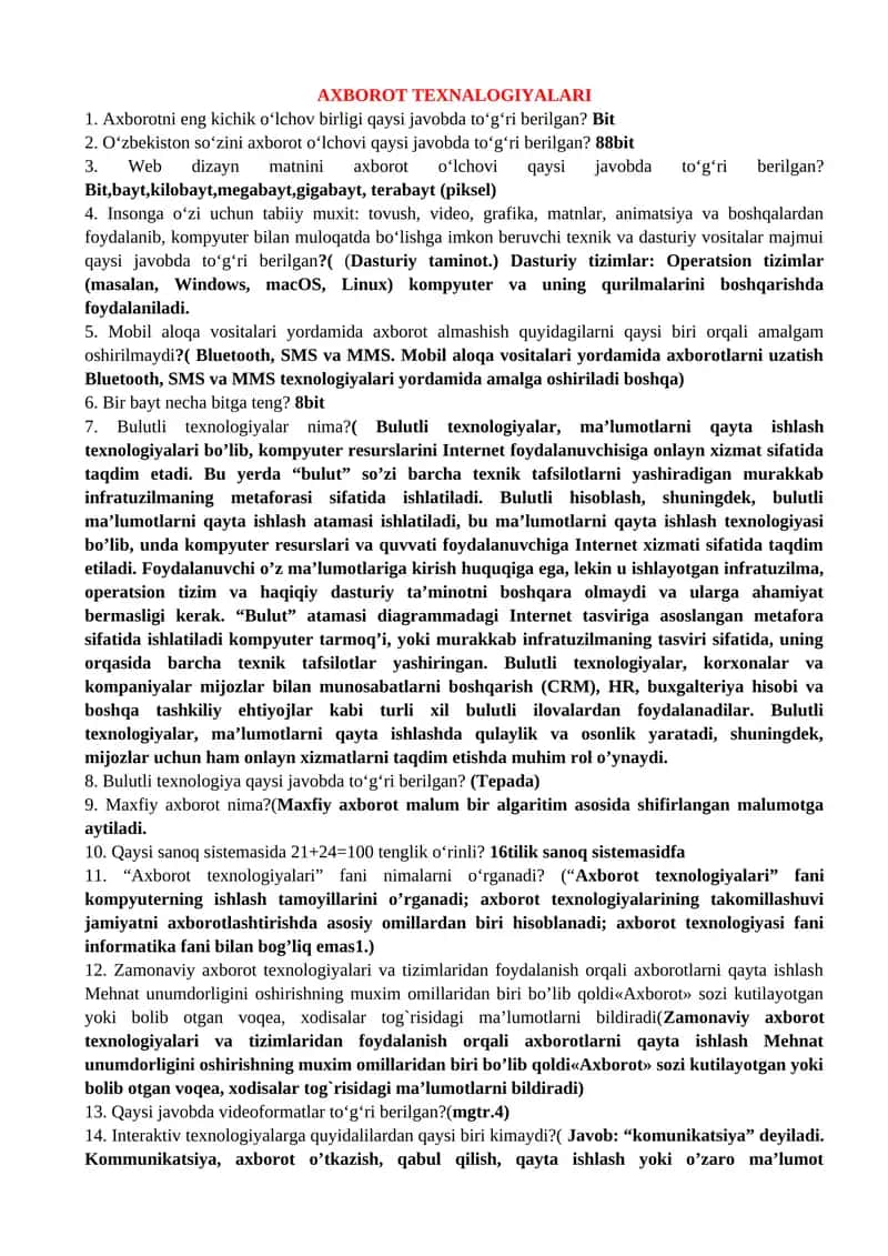 PSIXOLOGIK TEST
